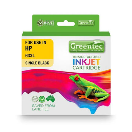 Greentec HP Ink Cartridge 63XL Black