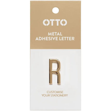 Otto Metal Initial Letter Self-Adhesive R