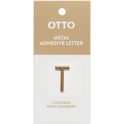 Otto Metal Initial Letter Self-Adhesive T
