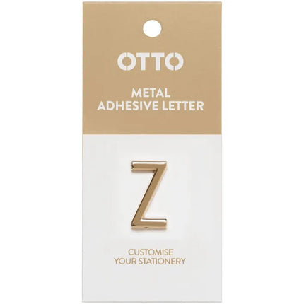 Otto Metal Initial Letter Self-Adhesive Z