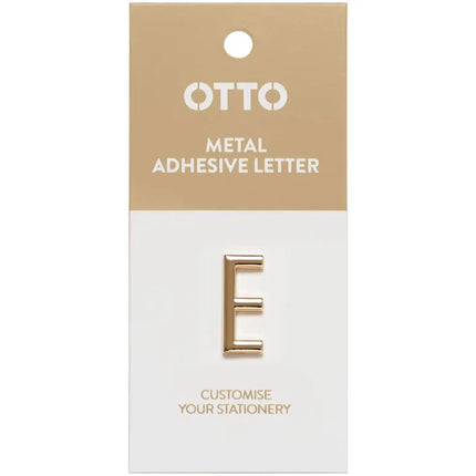Otto Metal Initial Letter Self-Adhesive E