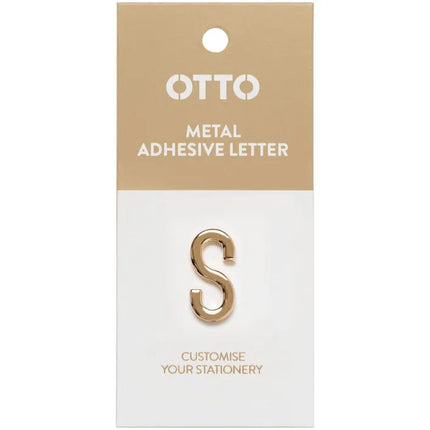 Otto Metal Initial Letter Self-Adhesive S