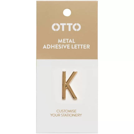 Otto Metal Initial Letter Self-Adhesive K