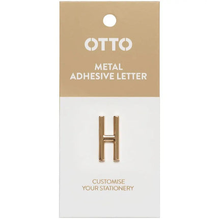 Otto Metal Initial Letter Self-Adhesive H