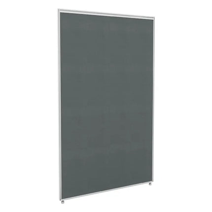 Stilford Screen 750 W x 1250 H mm White Frame Grey Fabric