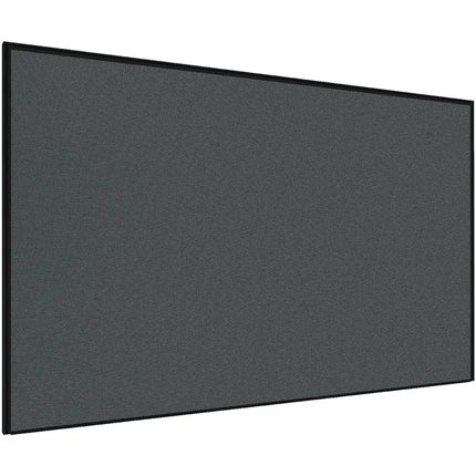 Stilford Screen 1800 W x 1250 H mm Black Frame Grey Fabric