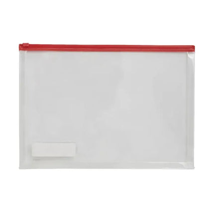 Lihit Lab Gusset Document Wallet A4 Red