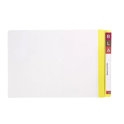 Avery Foolscap Lateral File with Tabs Yellow 100 Pack