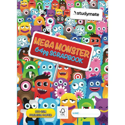 Studymate 335x240 100gsm Mega Monster Scrapbook 64 Page