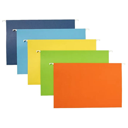 Keji Foolscap Suspension File Assorted Colours 20 Pack