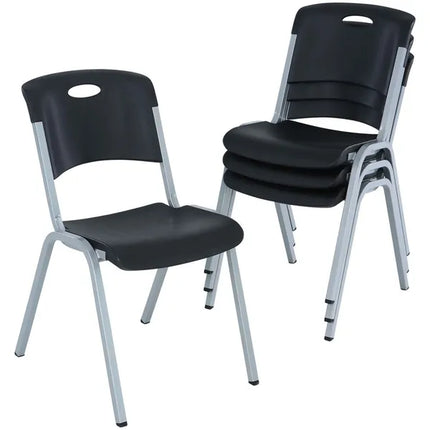 Lifetime Stacking Chair Black