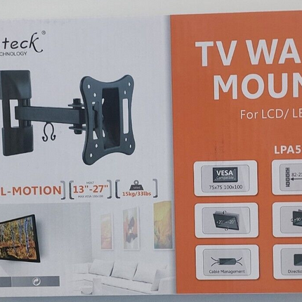Brateck Extendable Monitor/TV Wall Mount 13-27"