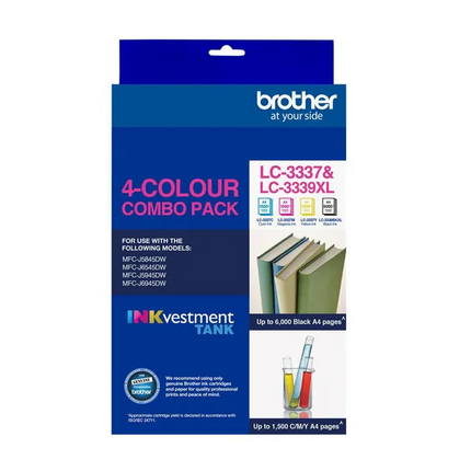 Brother Inkvestment LC3339BK/LC3337CMY 4 Colour Value Pack